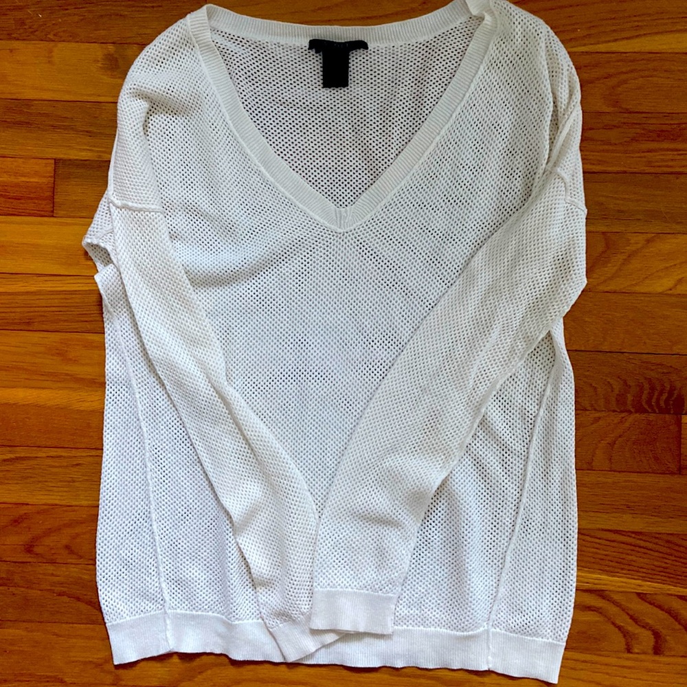 Scoop v neck sweater